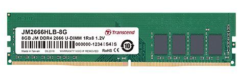 Transcend memorija (RAM) JetRam 8 GB DDR4, PC2666, 1Rx8, CL19