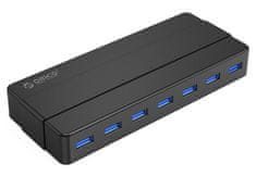 Orico USB hub H7928-U3, USB 3.0, 7 ulaza, crni