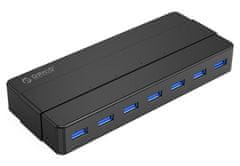 Orico USB hub H7928-U3, USB 3.0, 7 ulaza, crni