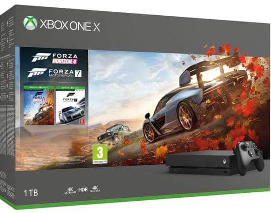 Microsoft igraća konzola Xbox One X 1 TB + Forza Horizon 4 + Forza Motorsport 7