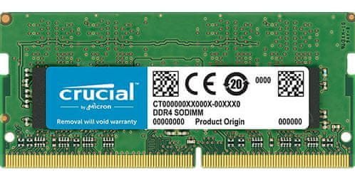 Crucial memorija (RAM) 8 GB, DDR4, PC4-21300, 2666MT/s, CL19, SODIMM (CT8G4SFS8266)