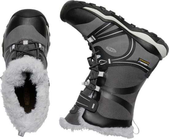 KEEN dječje zimske čizme Terradora Winter WP C raven/vapor, sivo-crne