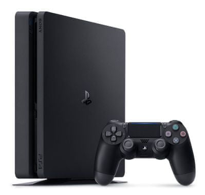 PlayStation 4 Slim, 1 TB igraća konzola + igre Hits (GT Sport-HZD CE-UC4)