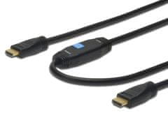 Digitus High Speed HDMI kabel s pojačalom i mrežnim priključkom, 20 m, crni