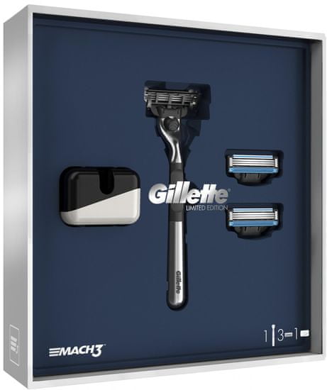 Gillette poklon set Mach3 s britvicom + stalak