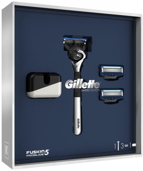 Gillette Fusion5 ProGlide poklon paket + 2 rezervne brijače glave + stalak