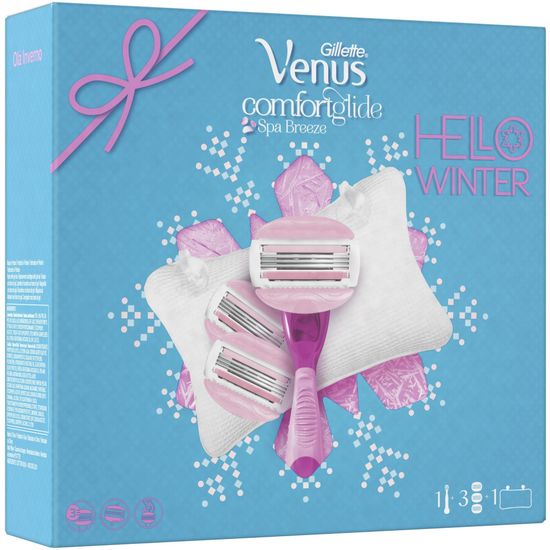 Gillette Venus ComfortGlide Spa Breeze britvica + zamjenske glave + jastuk