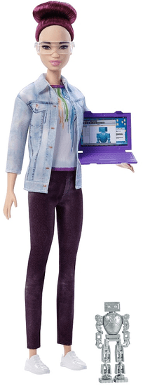 Mattel Barbie inženjerka robotike, ljubičasta kosa