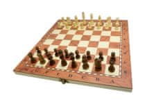 Unikatoy drveni šah 3u1 25165, 34x34 cm