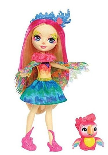 Mattel Enchantimals lutka Peeki i papiga