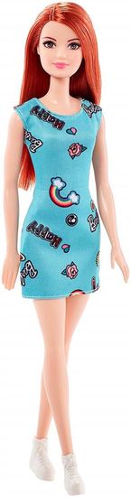 Mattel Barbie u haljini - tirkizna s printom