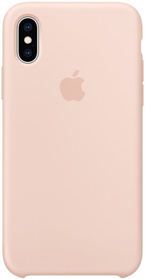 Apple silikonska maskica MTF82ZM/A za telefon iPhone XS, svijetlo roza