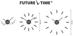 Future Time dizajnerski zidni sat FT9400BK, 40 cm, Modular black