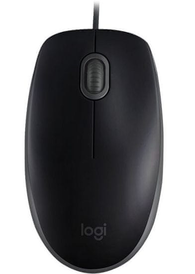 Logitech računalni miš B110 Silent, crni