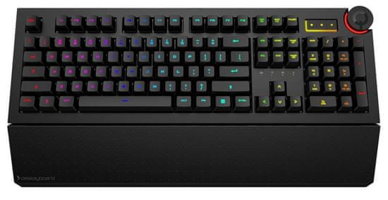 Das Keyboard tipkovnica 5Q Cloud, Gamma Zulu Soft, USB, crna, UK HR