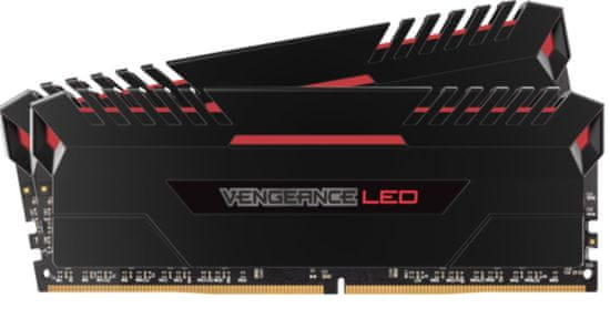 Corsair radna memorija (RAM) VENGEANCE LED 16 GB (2 x 8 GB) DDR4, 3200 MHz, CL16, crvena