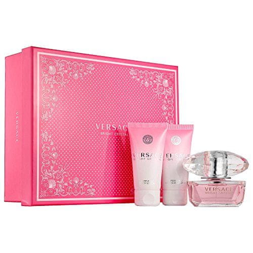 Versace poklon set Bright Crystal - losion 50 ml + EDT 50 ml + gel za tuširanje 50 ml