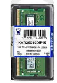 Kingston RAM memorijski modul SODIMM DDR4, 4 GB, PC2666, CL19, 2Rx8, Non-ECC (KVR26S19S6/4)