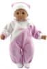 Teddies beba u rozo-bijeloj odjeći s kapom, 50 cm