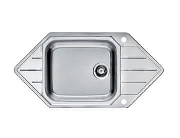 Alveus sudoper Praktik 130, kutni, saten