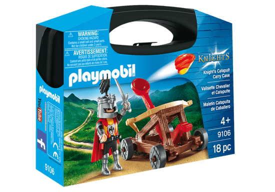 Playmobil kovčeg vitez s katapultom, 9106