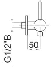 Herz Unitas jednoručna armatura za tuš, f40 (249578)