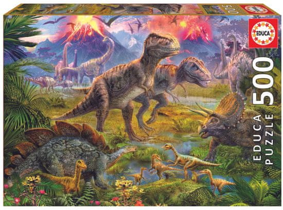 EDUCA slagalica Dinosauri, 500 komada