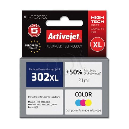 ActiveJet tinta HP 302XL F6U67AE, u boji