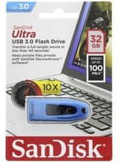 SanDisk USB ključ 64GB Sandisk Ultra USB 3.0, plava