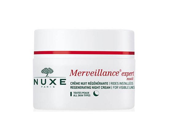 Nuxe noćna krema protiv bora Merveillance Expert Regenerating Night Cream for Visible Lines, 50 ml