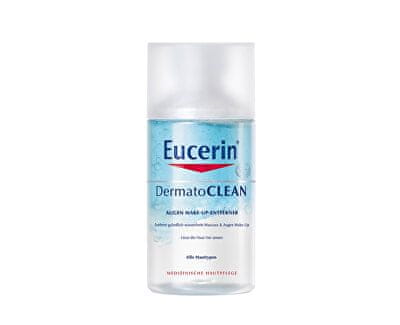 Eucerin dvofazni odstranjivač vodootporne šminke za oči, DermatoCLEAN, 125ml