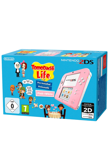Nintendo igraća konzola 2DS, roza/bijela + Tomodachi Life