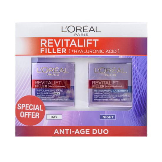Loreal Paris set dnevna i noćna krema protiv bora Revitalift Filler Renew