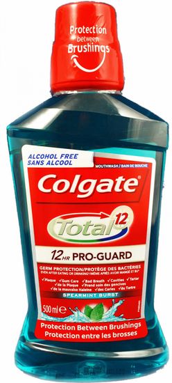 Colgate Total 12hr Pro-Guard voda za usta, 500 ml, 2 komada