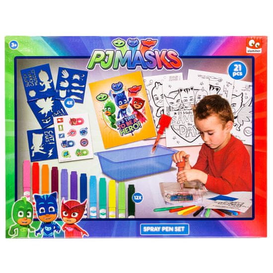 PJ Masks set sa sprej olovkom, 21 dijelni