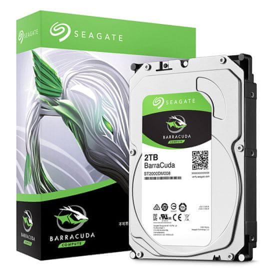 Seagate tvrdi disk BarraCuda 2 TB, 8,89 cm (3,5"), SATA3, 256 MB, 7200 (ST2000DM008)