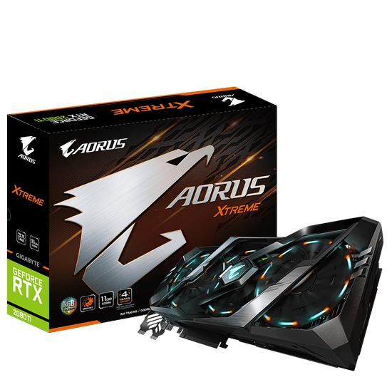 Gigabyte grafička kartica AORUS GeForce RTX 2080 Ti XTREME, 11 GB GDDR6