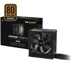 Be quiet! napajanje ATX System Power 9, 80Plus Bronze, 600 W