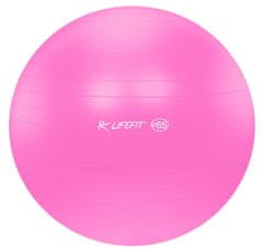 LIFEFIT Anti-Burst gimnastičarska lopta, 65 cm, ružičasta