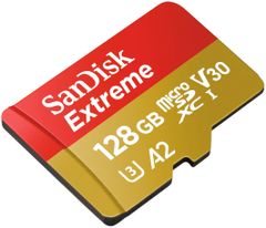 SanDisk memorijska kartica Extreme Micro SDXC 128GB A2 C10 V30 UHS-I + adapter (SDSQXA1-128G-GN6MA)