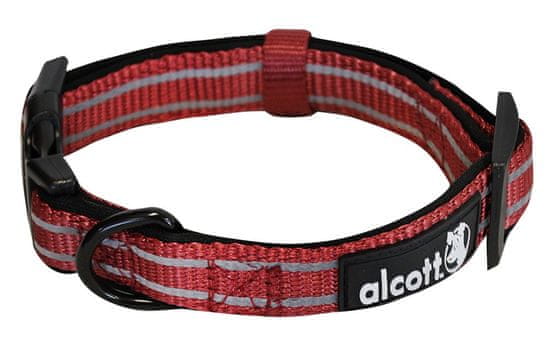 Alcott najlonska ogrlica s reflektirajućim elementima, crvena