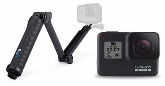 GoPro sportska kamera HERO7 Black + nosač 3-Way