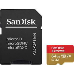 Memorijska kartica Micro SDXC Extreme + adapter SD, 64GB