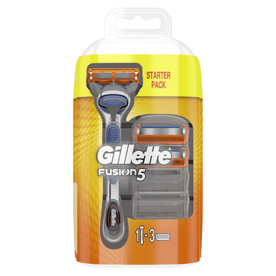Gillette Muška britvica Fusion + 3 zamjenske glave za brijanje