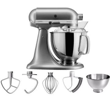 KitchenAid mikser Contour Silver, srebrni (KA5KSM175PSECU)