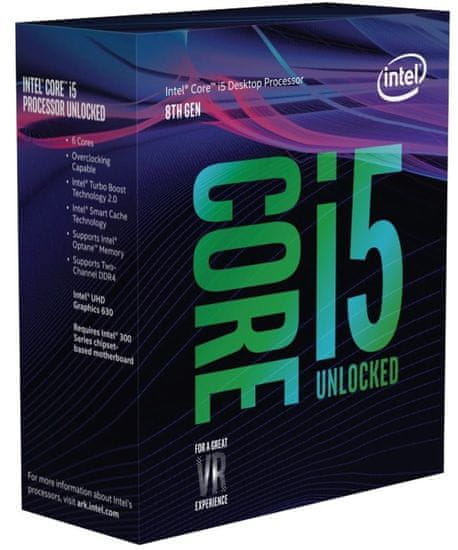 Intel procesor i5-8600K BOX, Coffee Lake