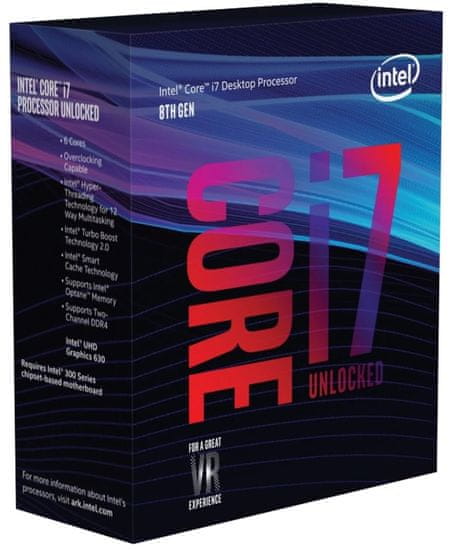 Intel procesor i7-8700K BOX, Coffee Lake