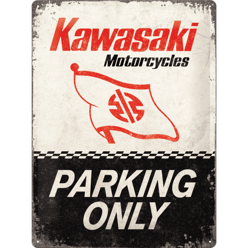 Postershop plastična ploča s natpisom: Kawasaki Parking Only