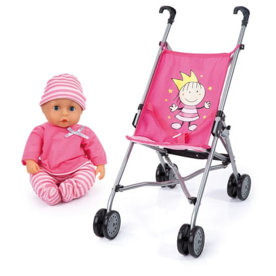 Bayer Design lutka s dječjim kolicima i priborom