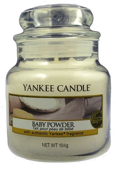 Yankee Candle mirisna svijeća Baby Powder Classic, mala, 104 g